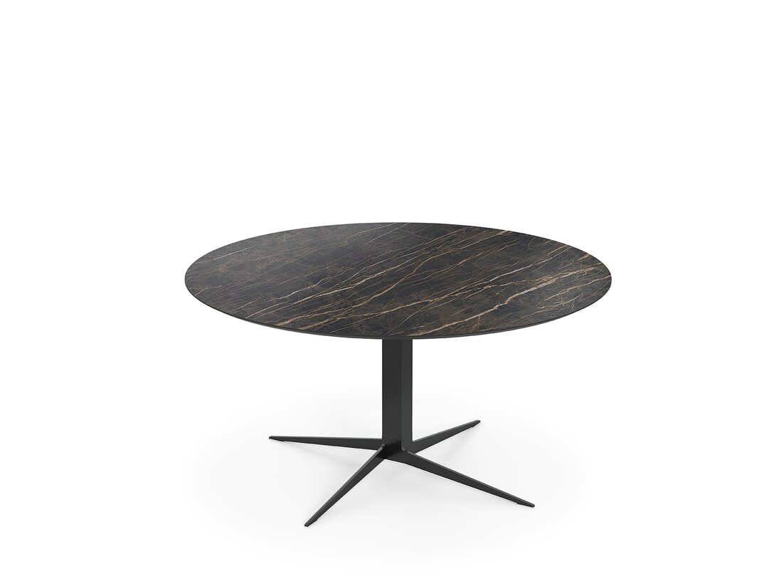 Stolik kawowy KLER Velar  x , śr. 88 cm, kolor brązowy, materiał ceramika